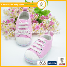 Lovely pink leather baby fashion girl new design sport shoes